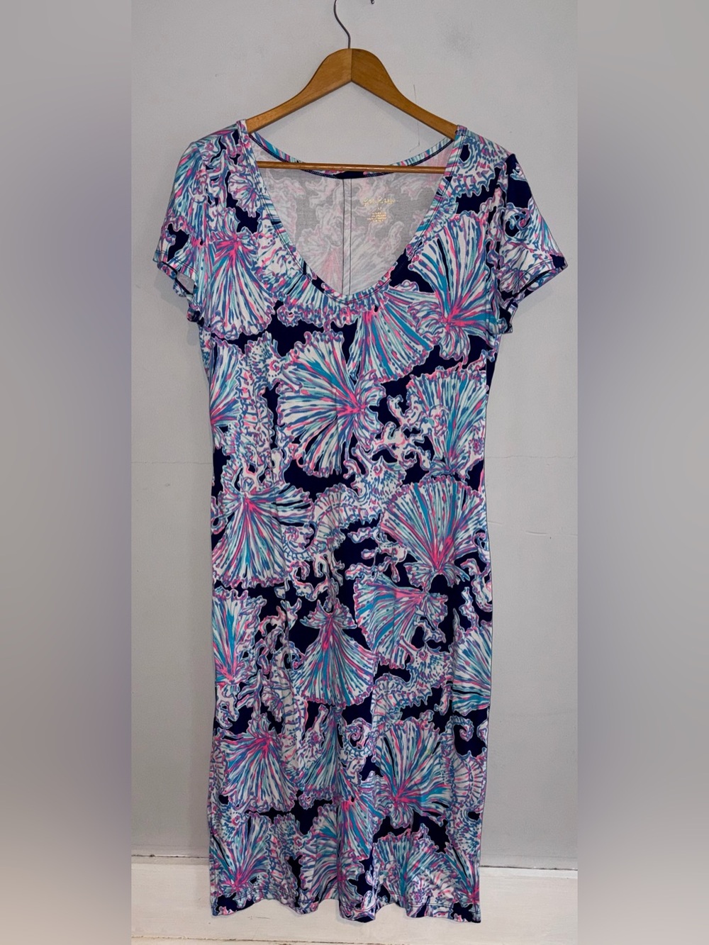 Lilly Pulitzer Malin Midi Dress Shells Bells sz M - Picture 2 of 9